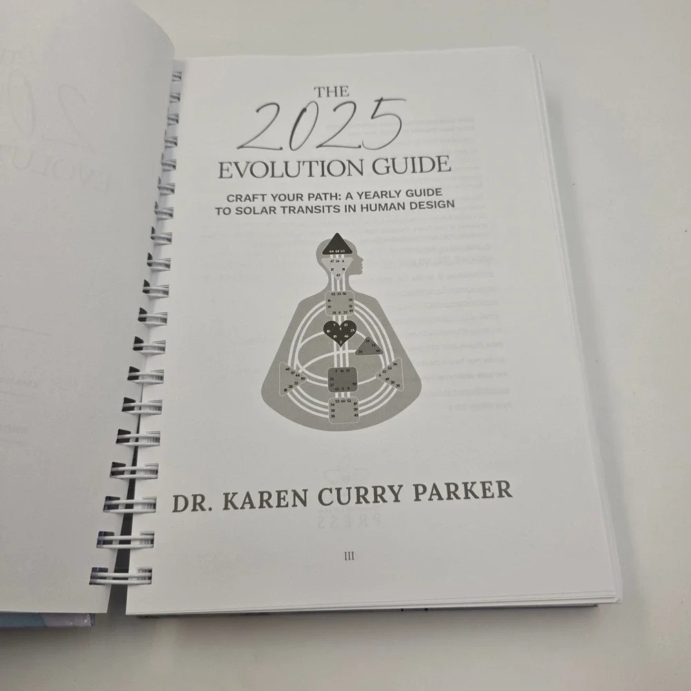 2025 Quantum Human Design Evolution Guide Karen Curry Parker Spiral Bound O3